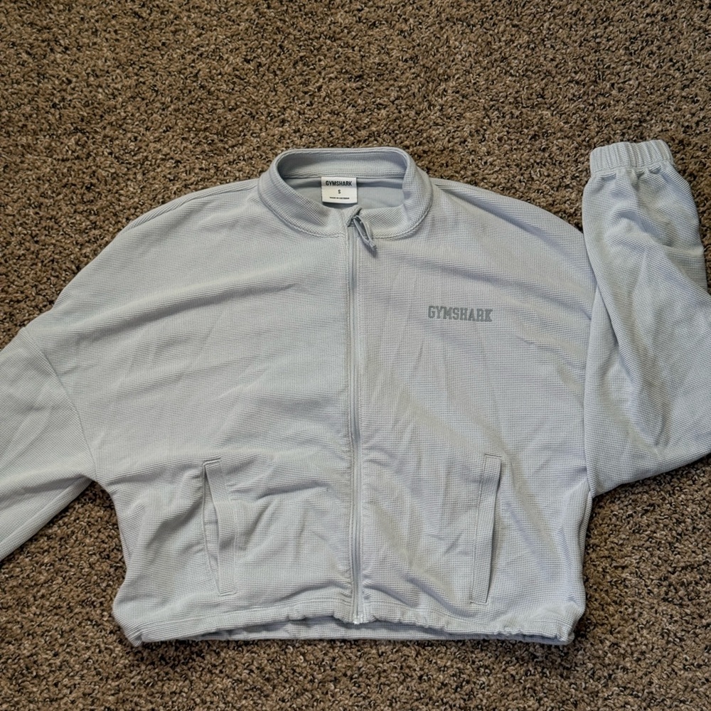 Gymshark Light Grayish Blue Track Jacket
